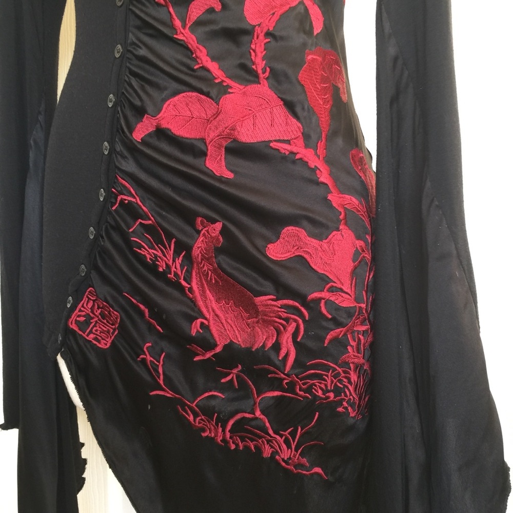 ISABEL DE PEDRO Silk Embroidered Tunic Top - Picture 2 of 9